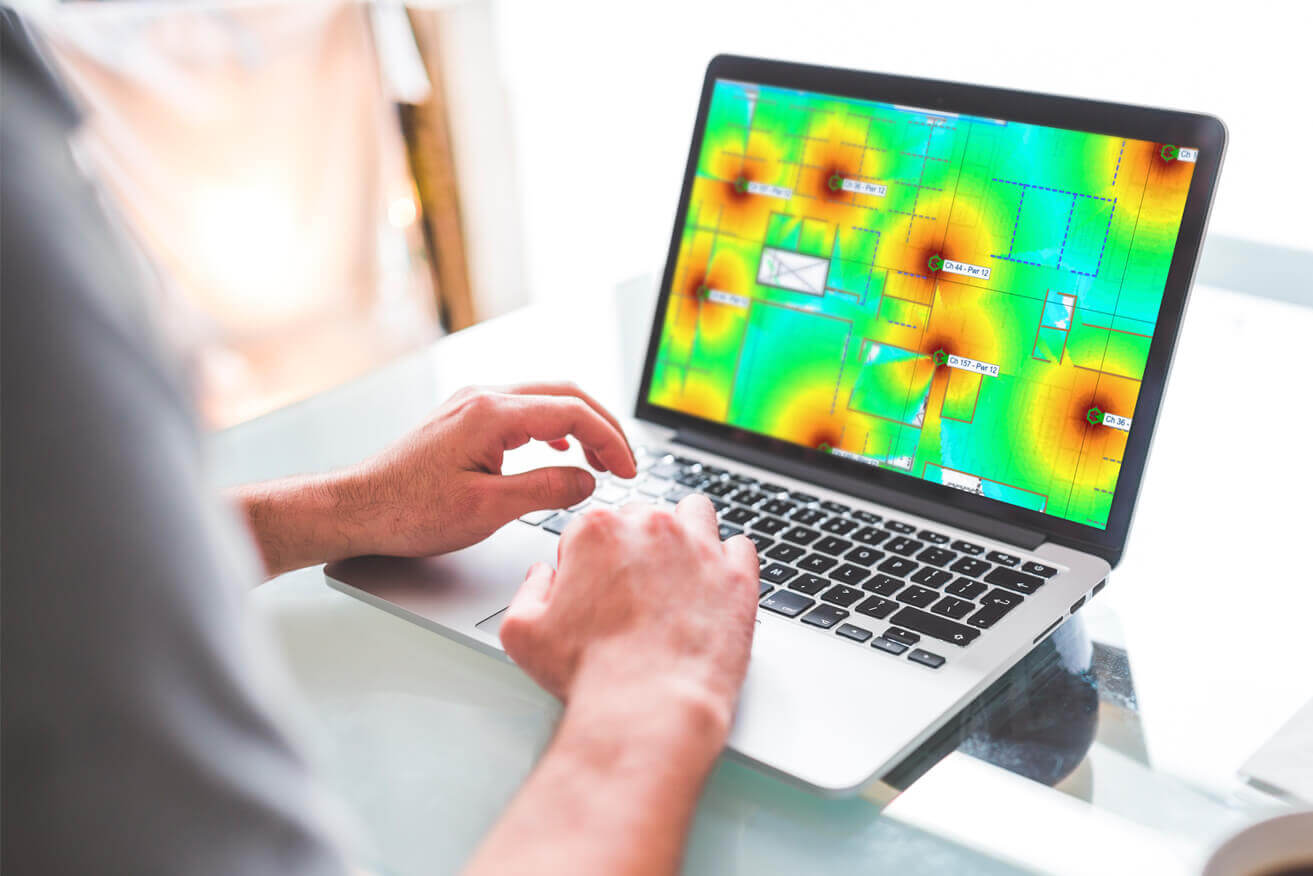 Wireless Network Site Survey & Heat Mapping in action